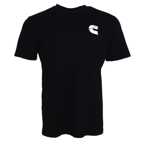 Unisex T-Shirt Short Sleeve Black Cotton Tagless Tee - 3XL